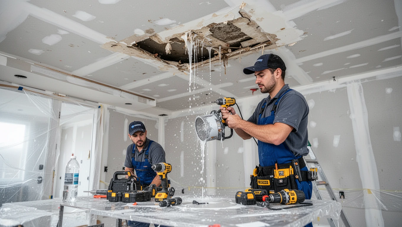 Ceiling Water Damage Repair